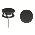 Universal click-clack basin waste with ceramic top - Black matt