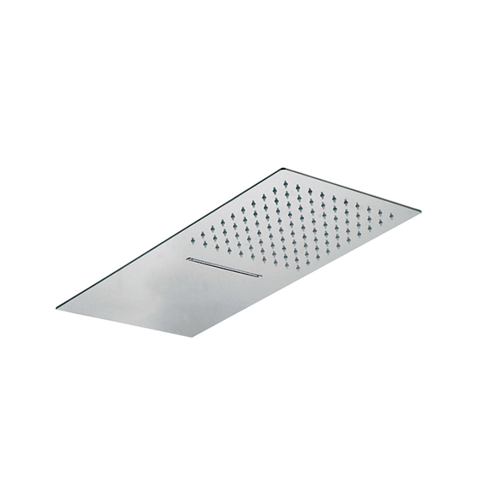Rectangular shower head with waterfall 50Χ25 cm Chrome