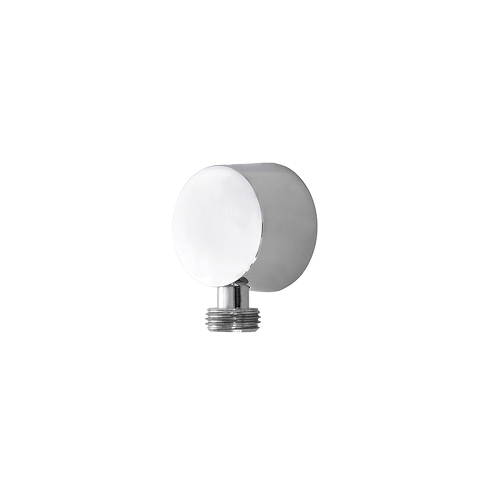 Circular wall outlet elbow