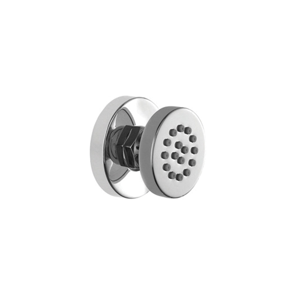 Circular external massage shower jet