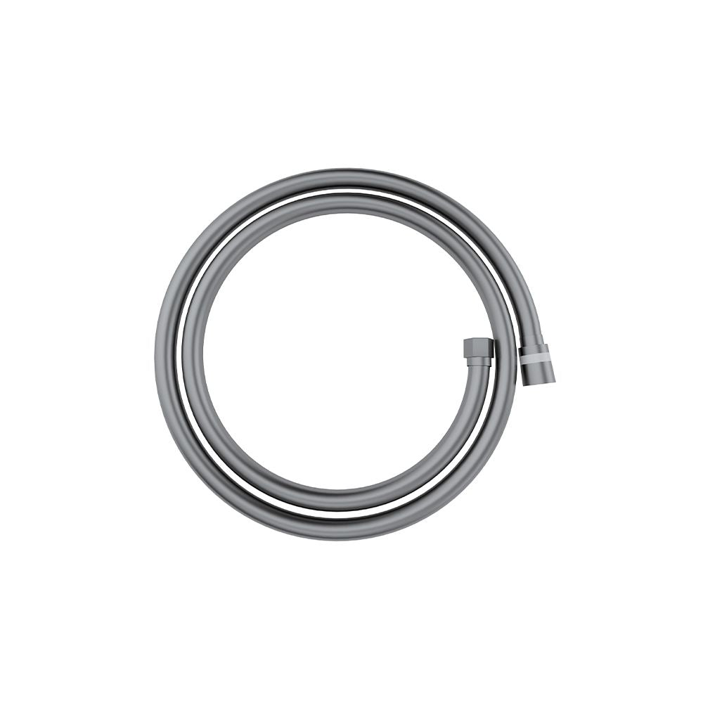 Smooth shower flex hose Gun metal