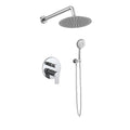 Orabella Falcon set - Concealed 2 way bath shower mixer, shower set, shower supply elbow with circular stainless steel head Ø250 and a 30cm shower arm