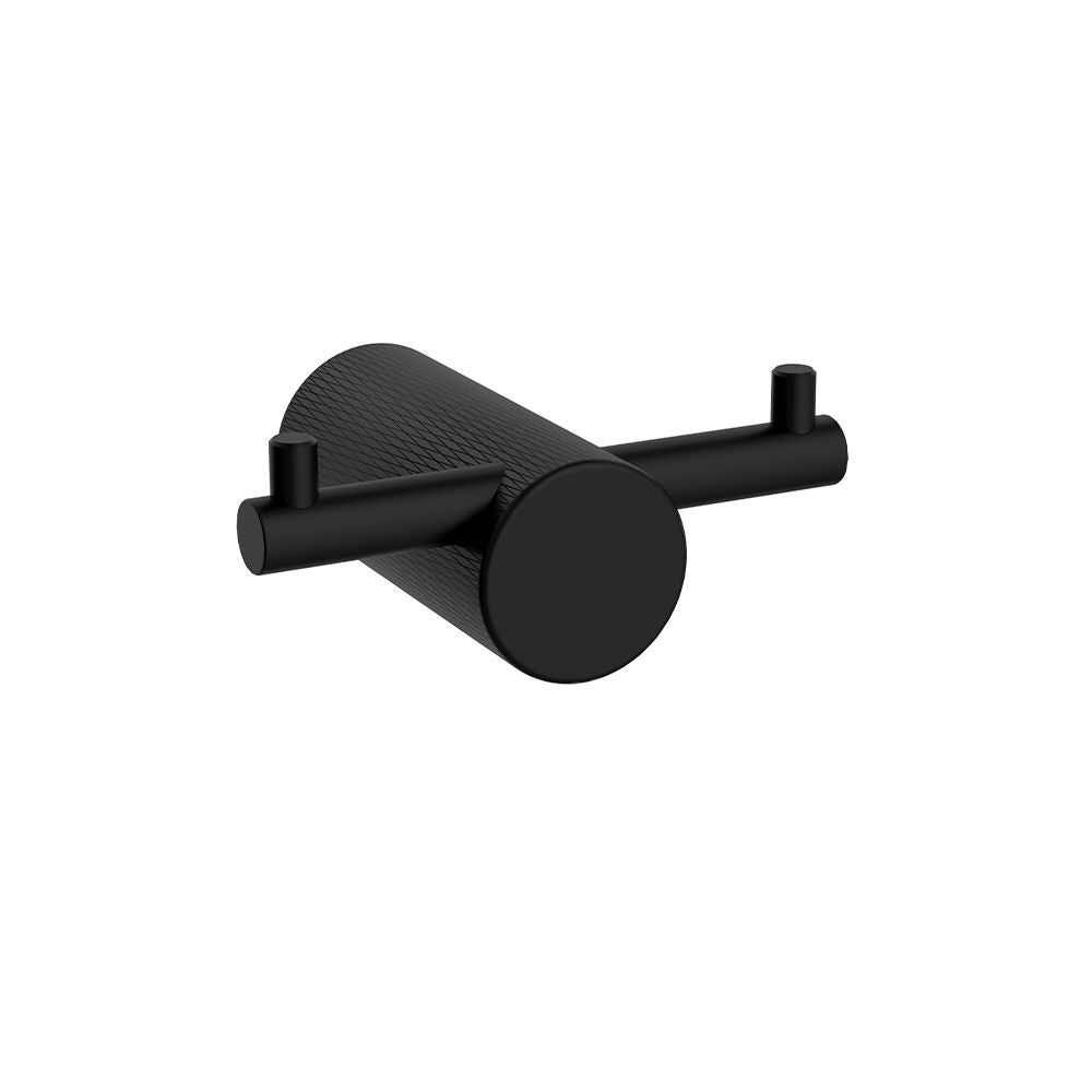 Orabella Double robe hook Black matt