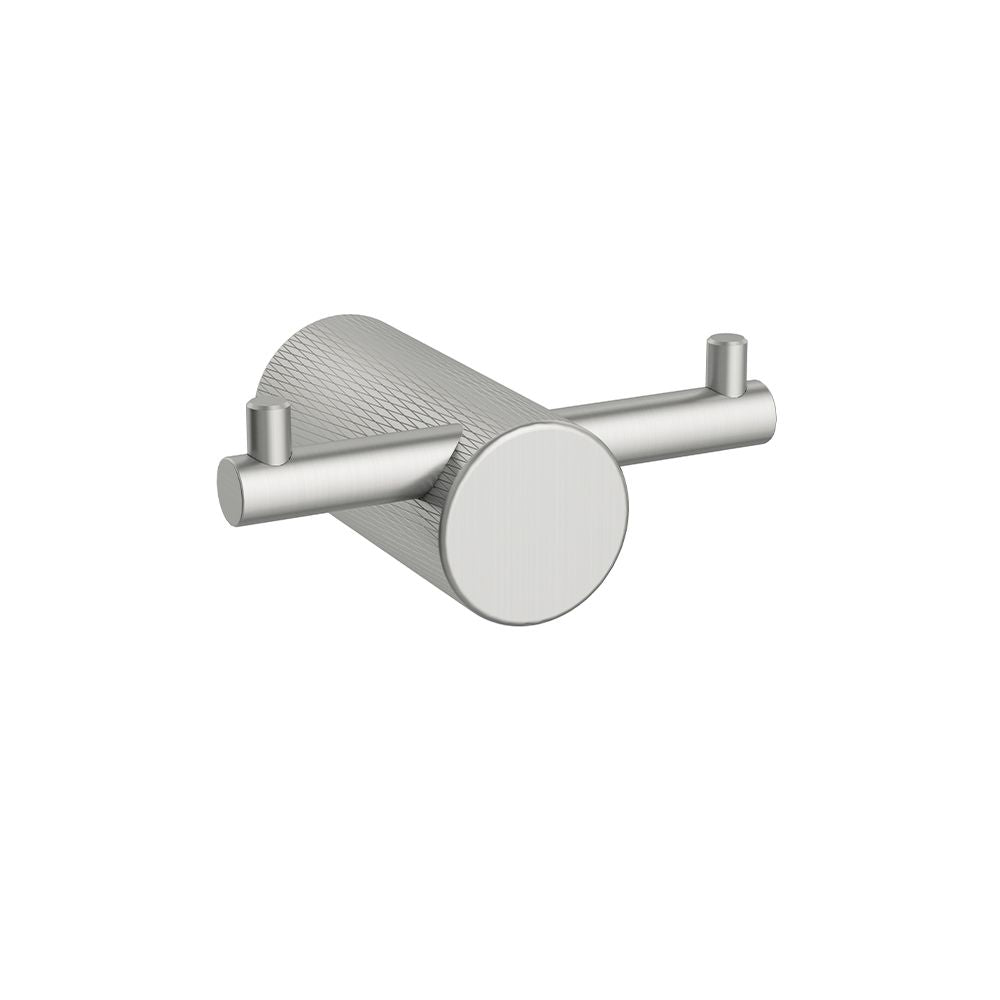 Orabella Double robe hook Brushed nickel