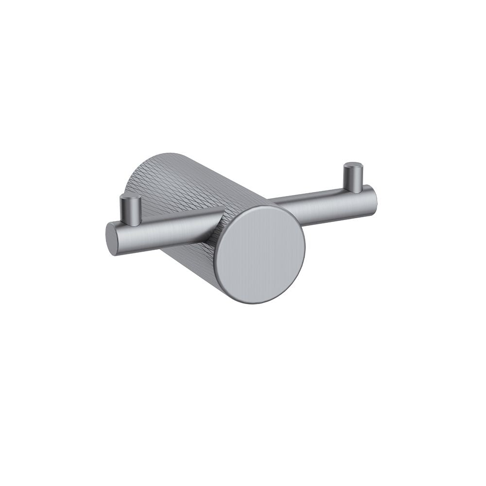 Orabella Double robe hook Gun metal
