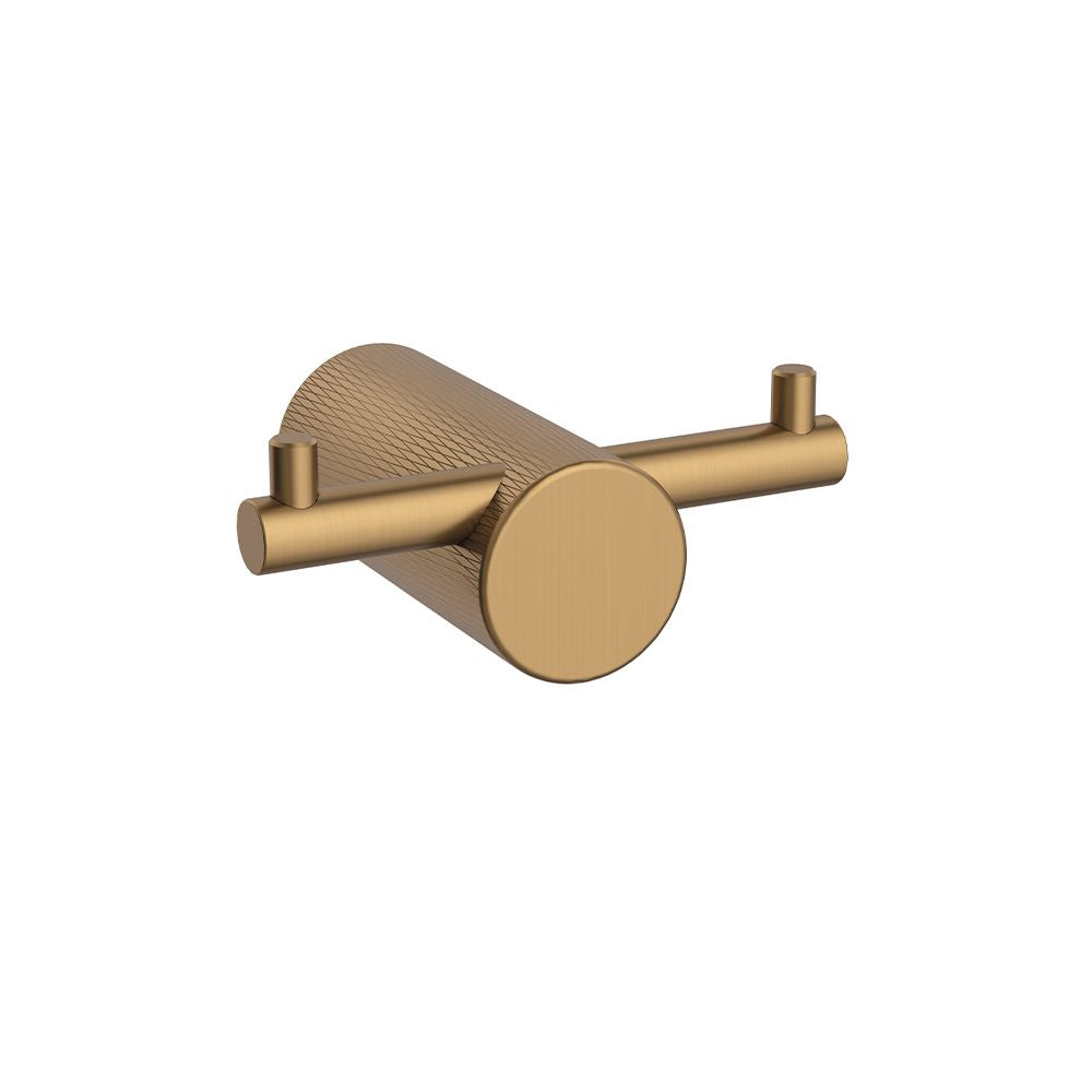 Orabella Double robe hook Brushed gold