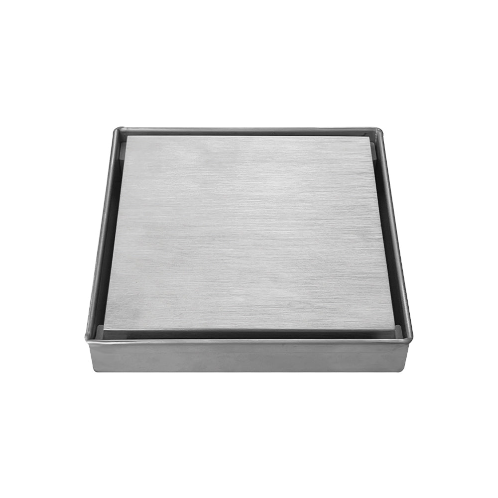 Square Brushed nickel - Floor drain