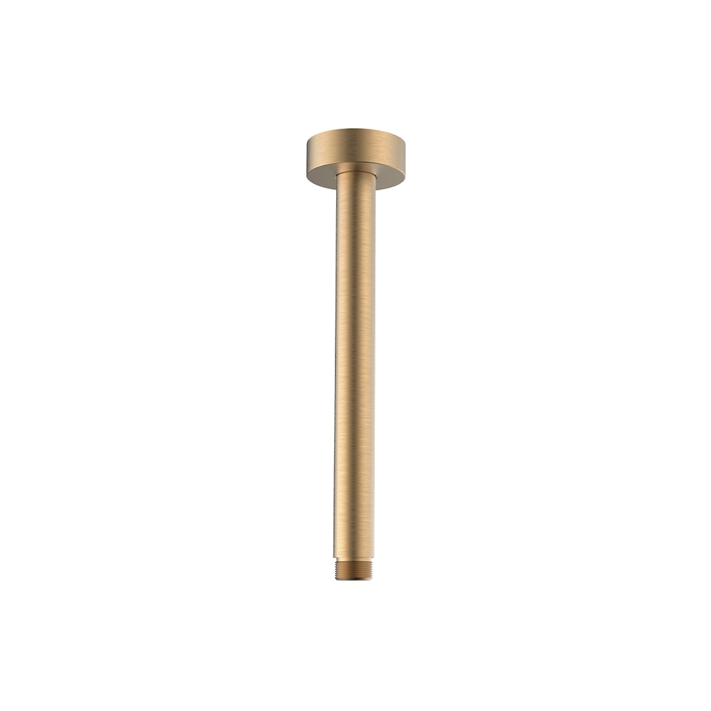 Circular shower head ceiling extention arm – 17 cm Brushed gold