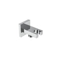 Square shower holder with watersupply elbow shower outlet Chrome