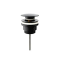 Universal click-clack basin waste Black matt