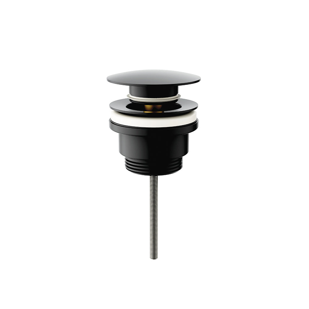 Universal click-clack basin waste Black matt