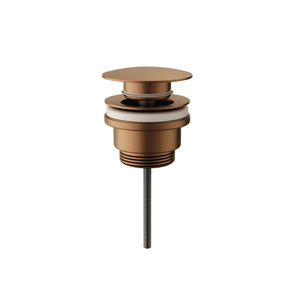 Universal click-clack basin waste Rose gold