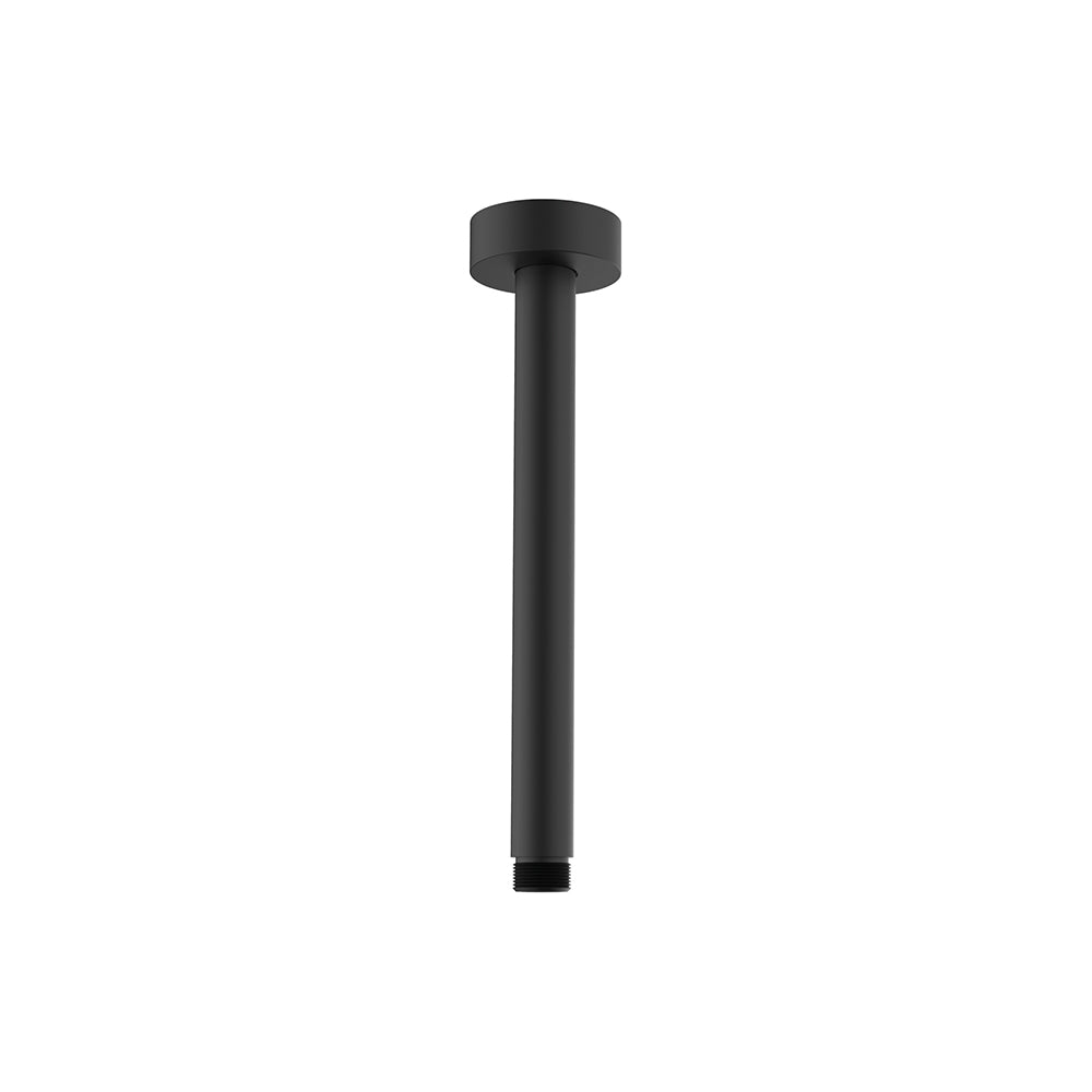 Circular shower head ceiling extention arm – 17 cm Black matt