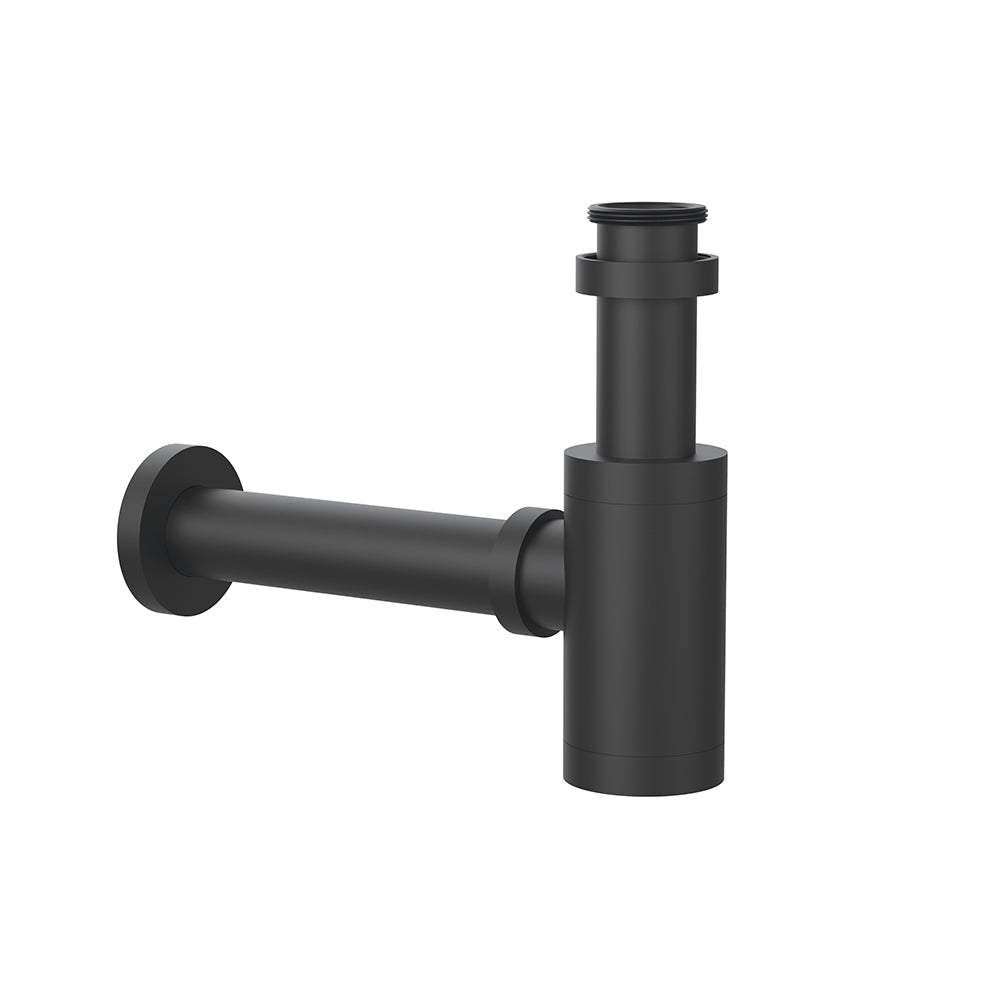 L Shaped Black matt - Basin drain trap