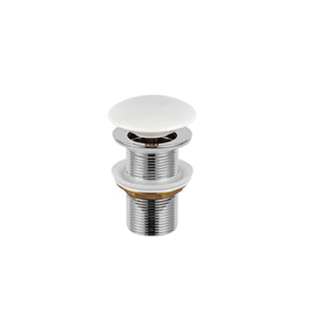 Universal click-clack basin waste Unslotted with ceramic top