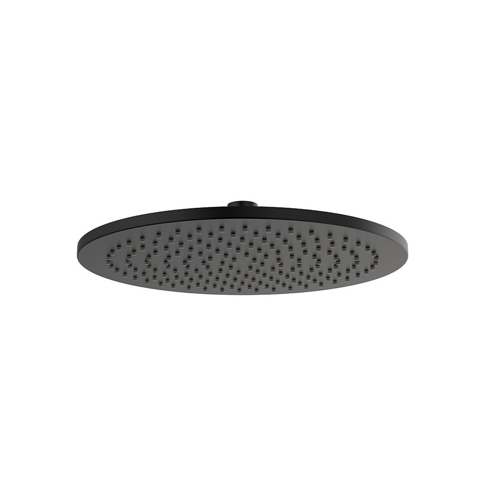 Circular shower head Ø250 Black matt- Brass 160