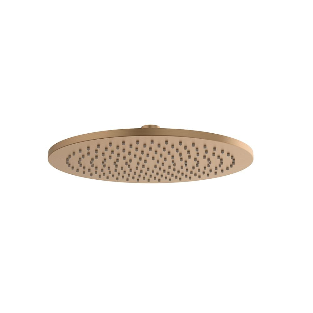 Circular shower head Ø250 Brushed gold - Brass 160