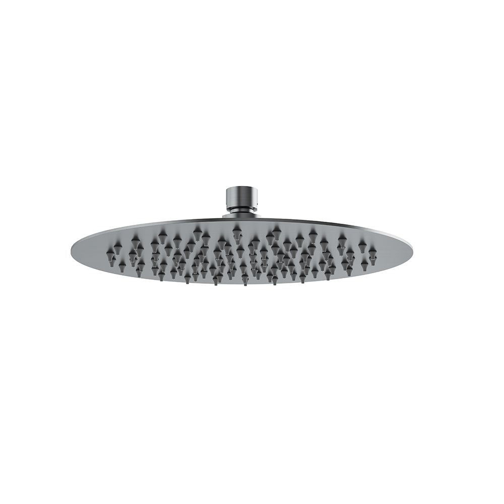 SS Circular shower head Ø250 Gun metal light