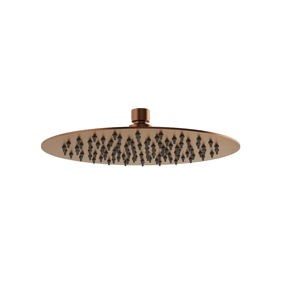 SS Circular shower head Ø250 Brushed gold