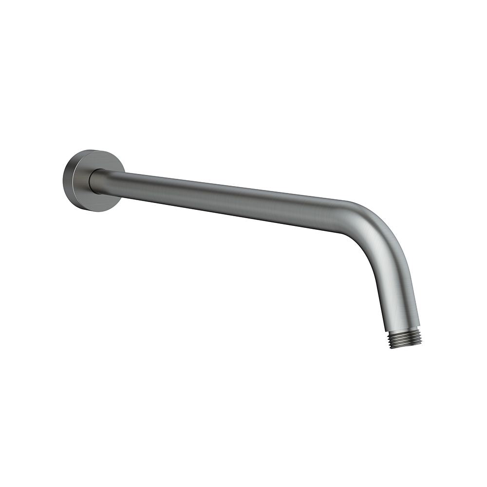 Circular shower head extention arm 40 cm - Gun Metal Light