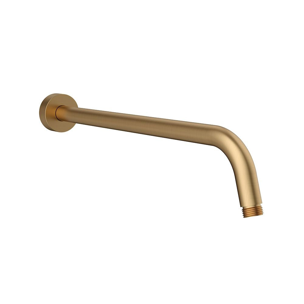 Circular shower head extention arm 40 cm - Brushed Gold