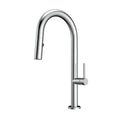Orabella Vertigo - Single lever kitchen mixer with pull out spray with 2 exits Chrome