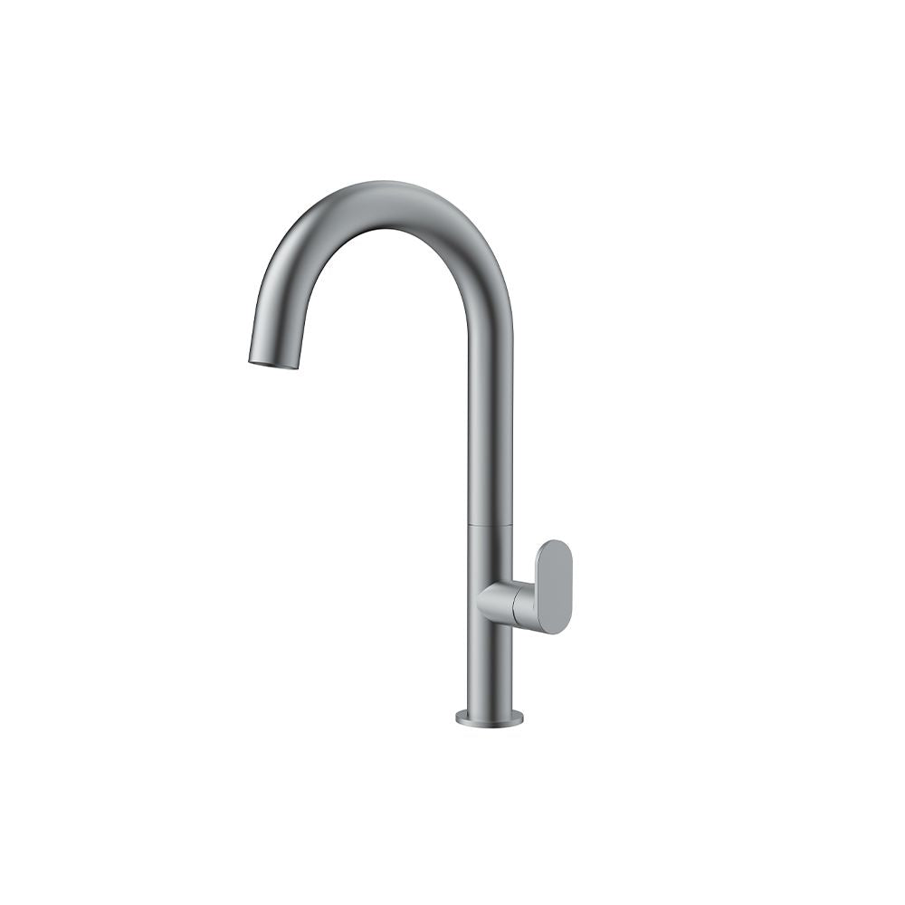 Orabella Oval Gun metal - Single lever kitchen mixer
