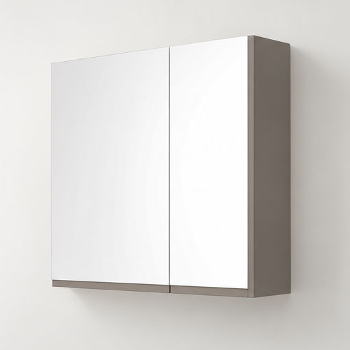 Orabella Asymmetrical Mirror Cabinet - Laminate 194
