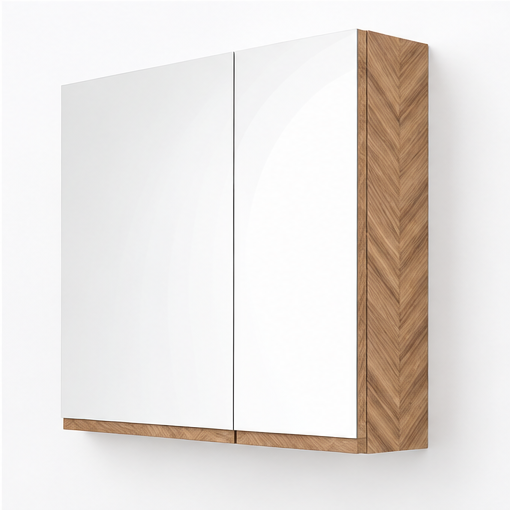 Orabella Asymmetrical Mirror Cabinet - Laminate 270