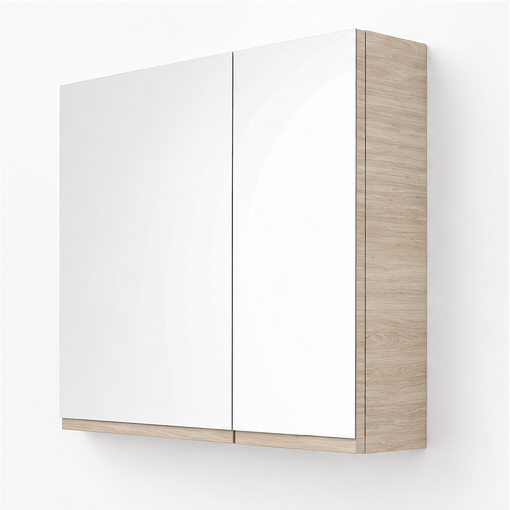 Orabella Asymmetrical Mirror Cabinet - Laminate 326