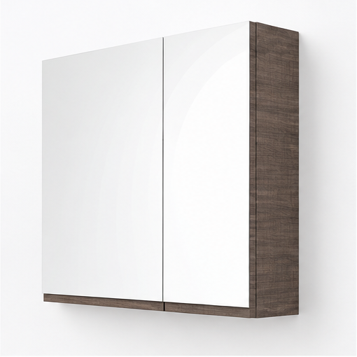 Orabella Asymmetrical Mirror Cabinet - Laminate 399
