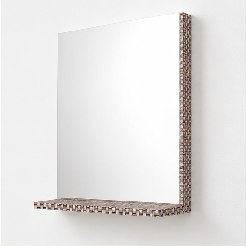 Orabella Bathroom Mirror with Shelf - Laminate 245