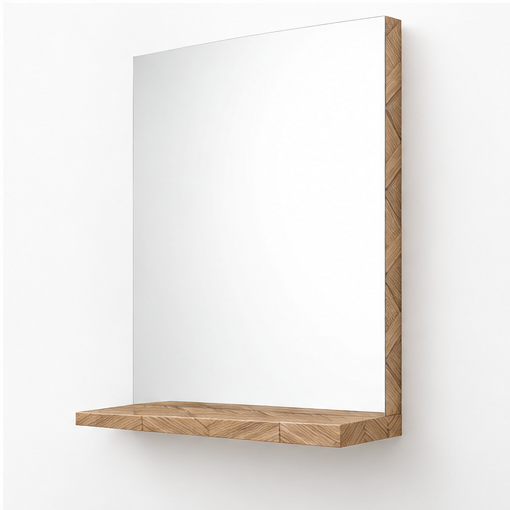 Orabella Bathroom Mirror with Shelf - Laminate 270