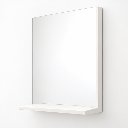 Orabella Bathroom Mirror with Shelf - Matt MDF 6080