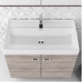 Orabella Mood / Amabile / Touch 80 Wall-Hung Bathroom Vanity - Laminate 719 / Two Doors / Chrome handles