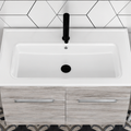 Orabella Lagina 80 Wall-Hung Bathroom Vanity - Laminate 719 / Chrome handles