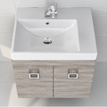 Orabella Raven 60 Wall-Hung Bathroom Vanity - Laminate 719 / Chrome handles