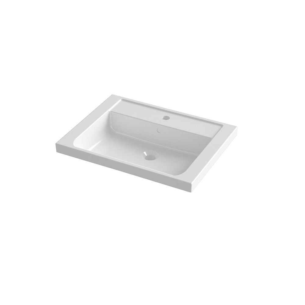 Orabella Navona 61/81 Unit Mounted Washbasin - 61X46X4.2 cm