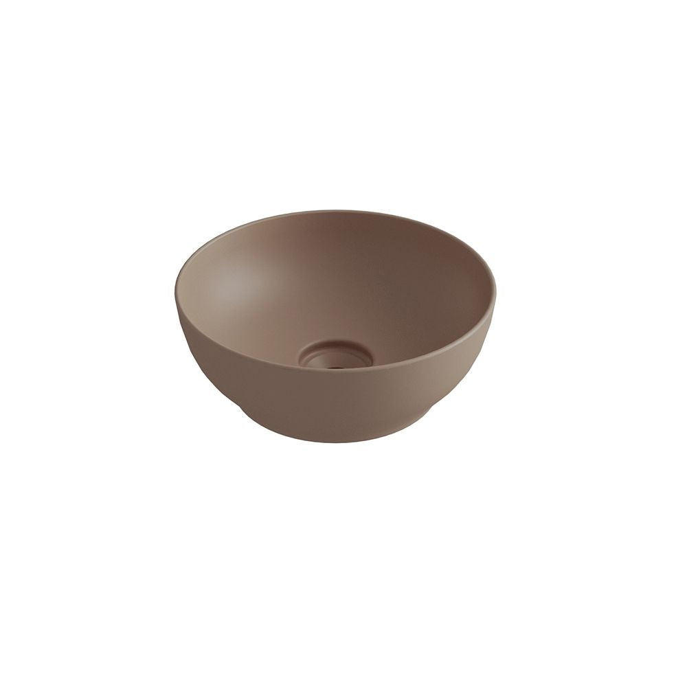 Olympia Trend Round 02 Countertop Basin - Brown-Beige matt