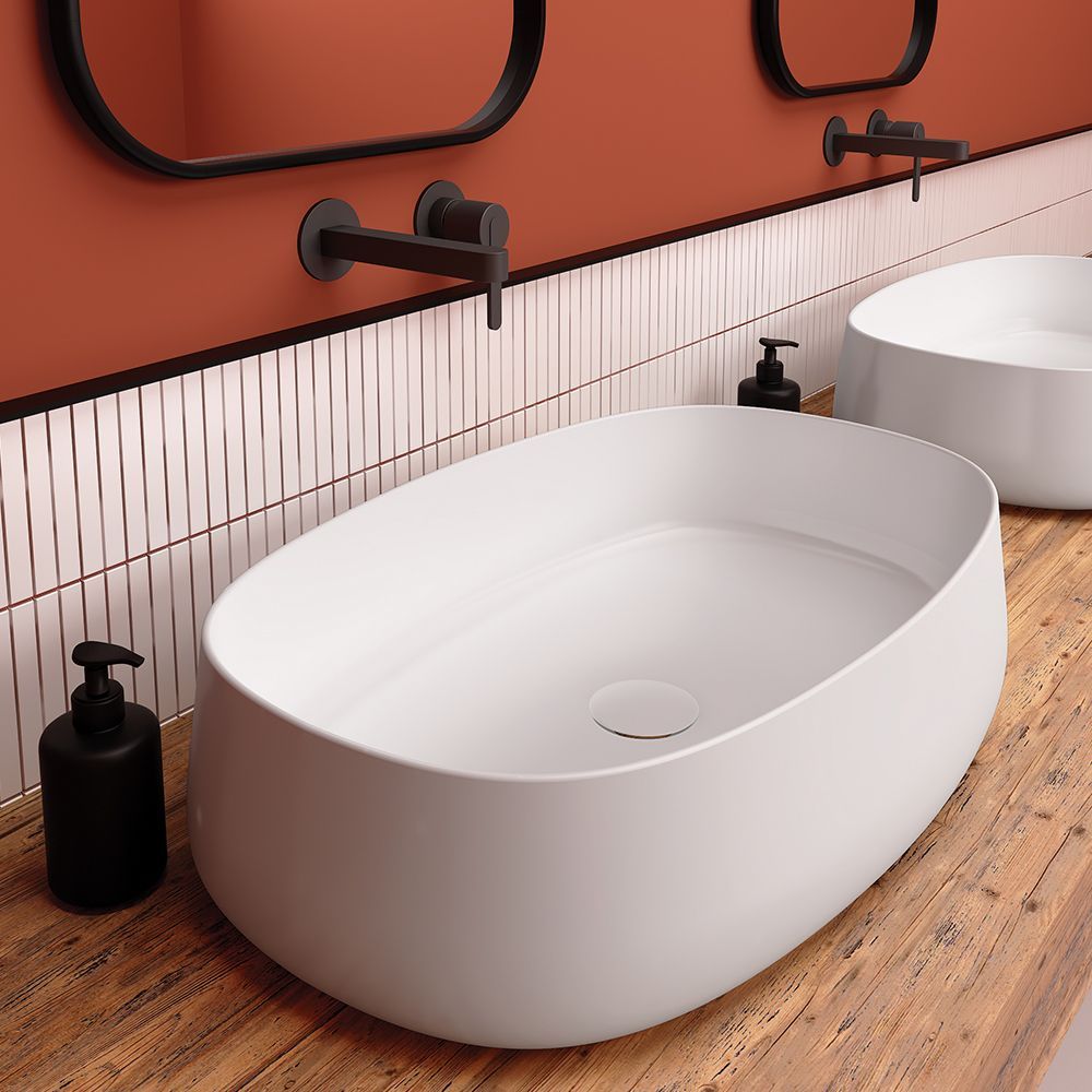 Olympia Wave Countertop Basin - 62x40x15 cm