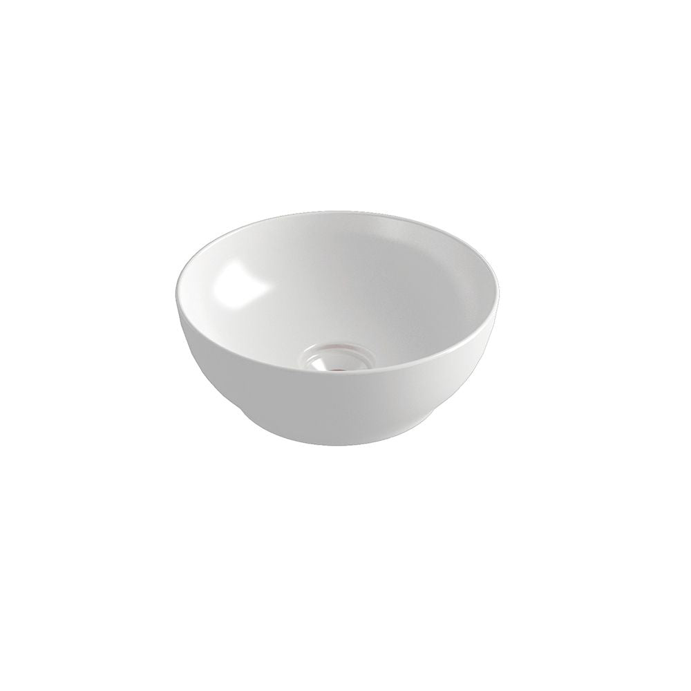 Olympia Trend Round 02 Countertop Basin - White glossy