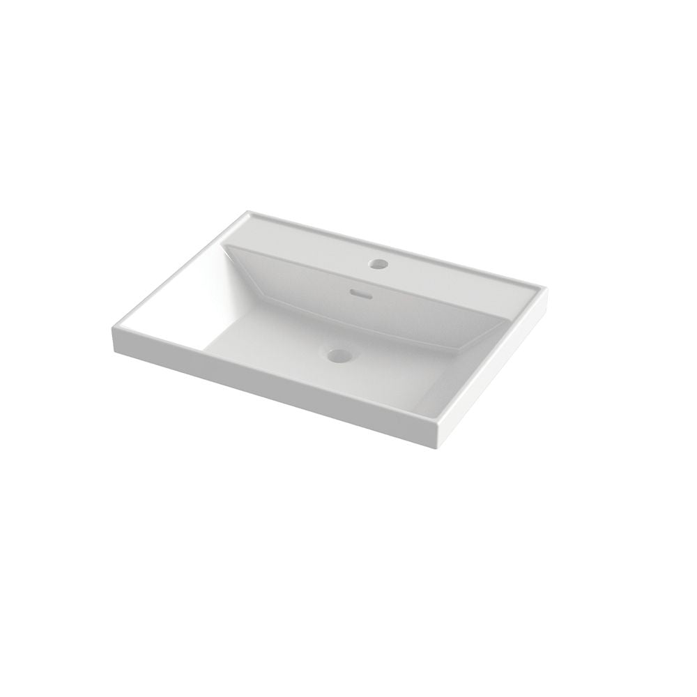 Orabella Nova 61 Unit Mounted Washbasin - 61X46X5 cm