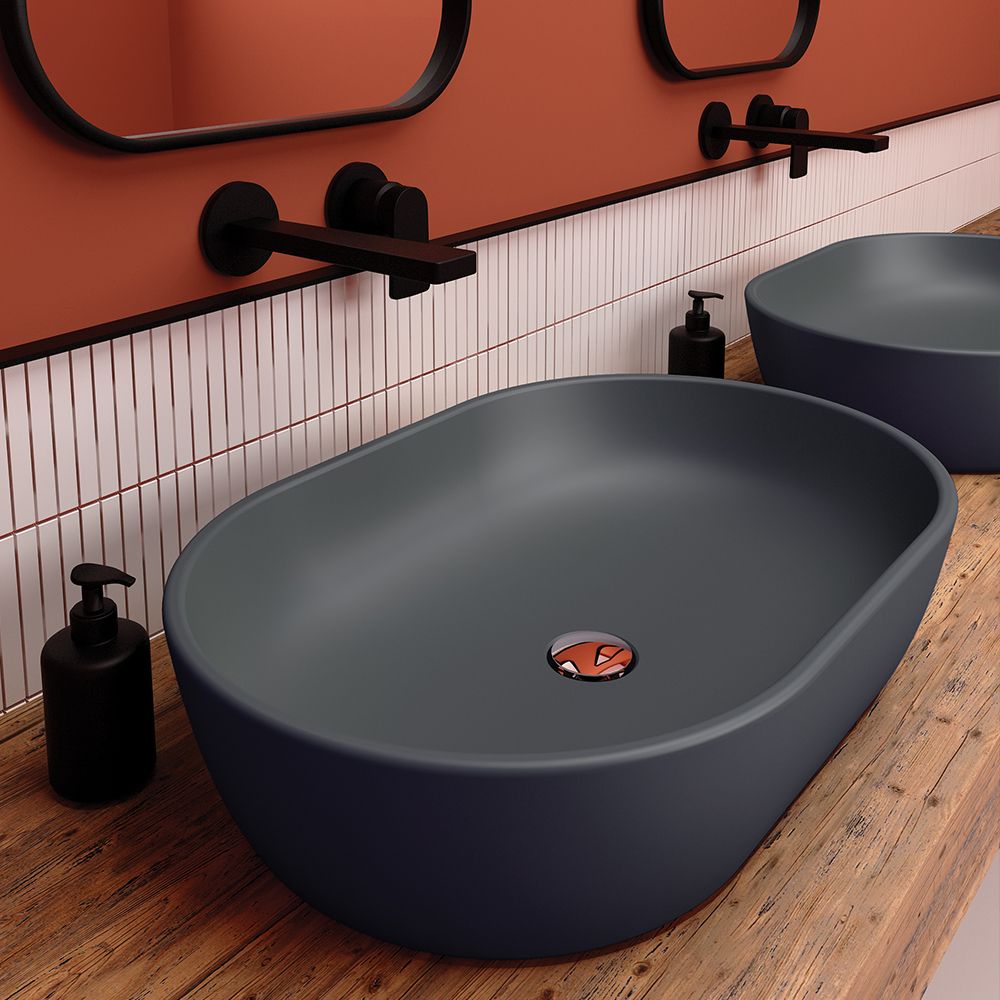 Ege Verso Antracite 01 Countertop Washbasin