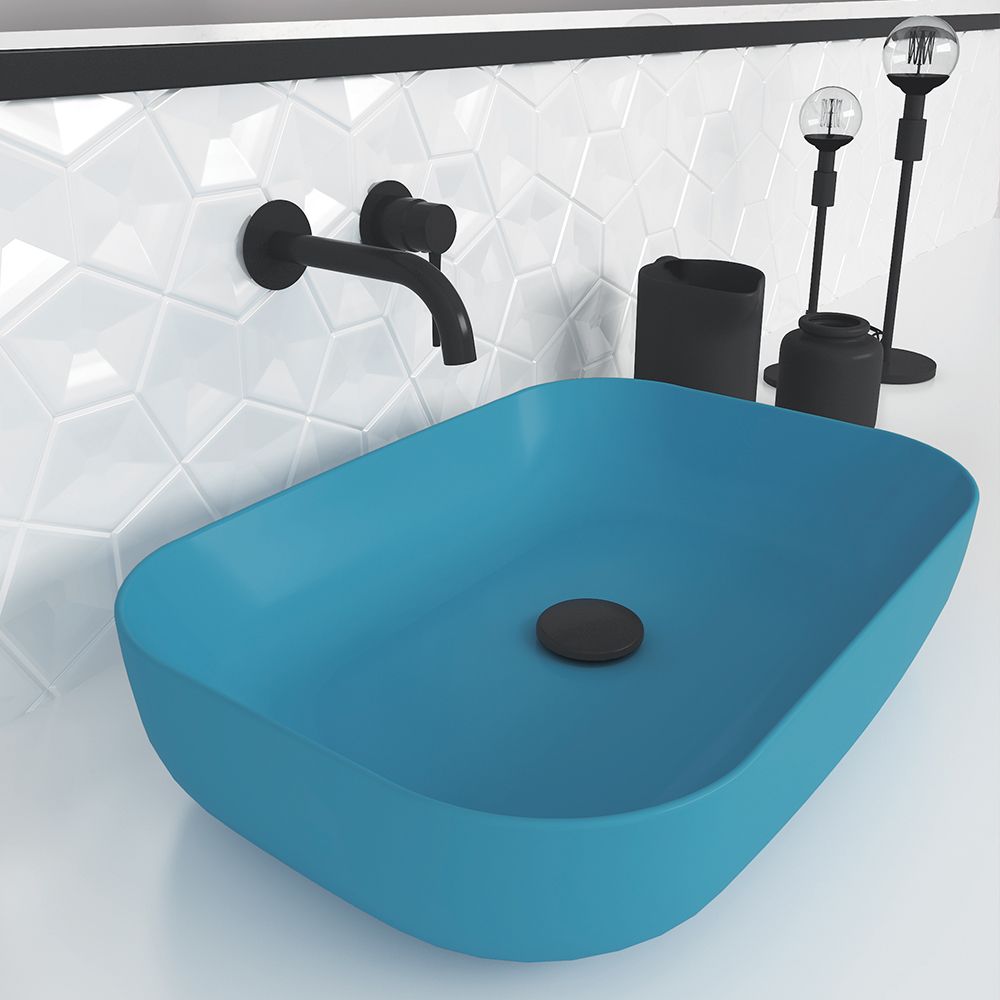 Olympia Metamorfosis 42600 Countertop Basin - Turquoise matt