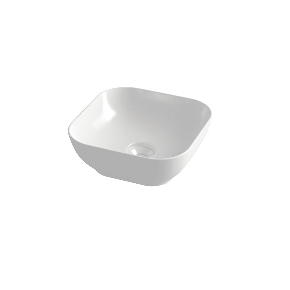 Olympia Trend Square 02 -Countertop Washbasin - White glossy
