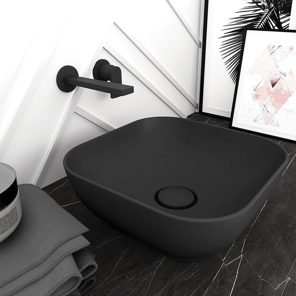 Olympia Trend Square 02 -Countertop Washbasin - Black matt