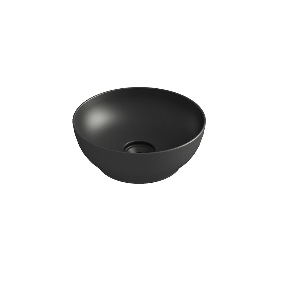 Olympia Trend Round 02 Countertop Basin - Black matt