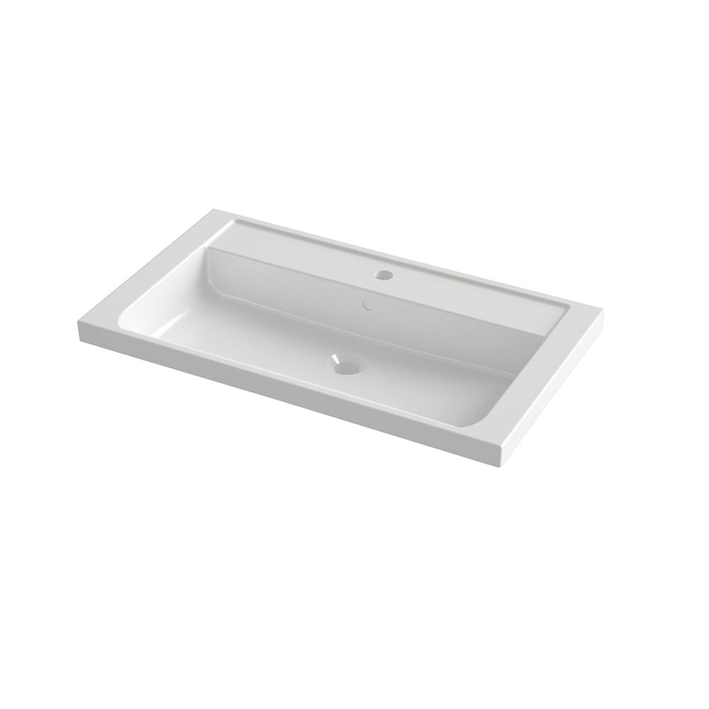 Orabella Navona 61/81 Unit Mounted Washbasin - 81X46X4.2 cm