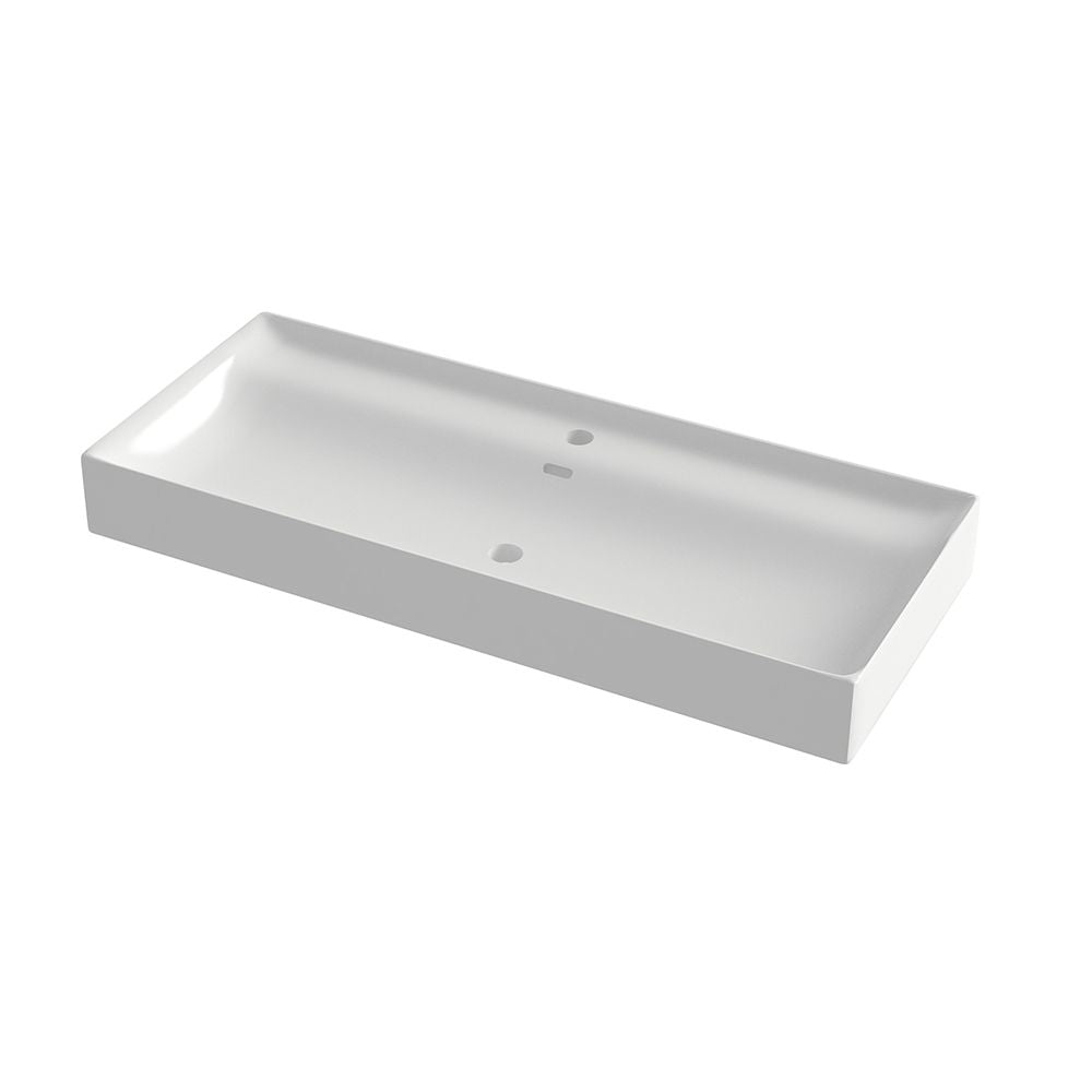 Tecla Touch Wall Hung/Unit Mounted Washbasin - 101X46X12.5 cm