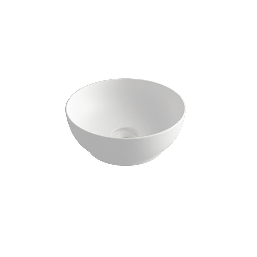 Olympia Trend Round 02 Countertop Basin - White matt